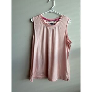 Muk Luks Pink Tank Top Women XL